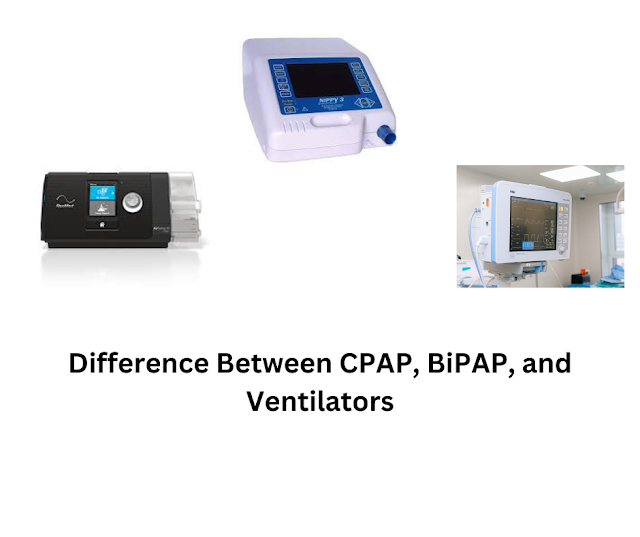 What is the Difference Between CPAP, BiPAP, and Ventilators Machine