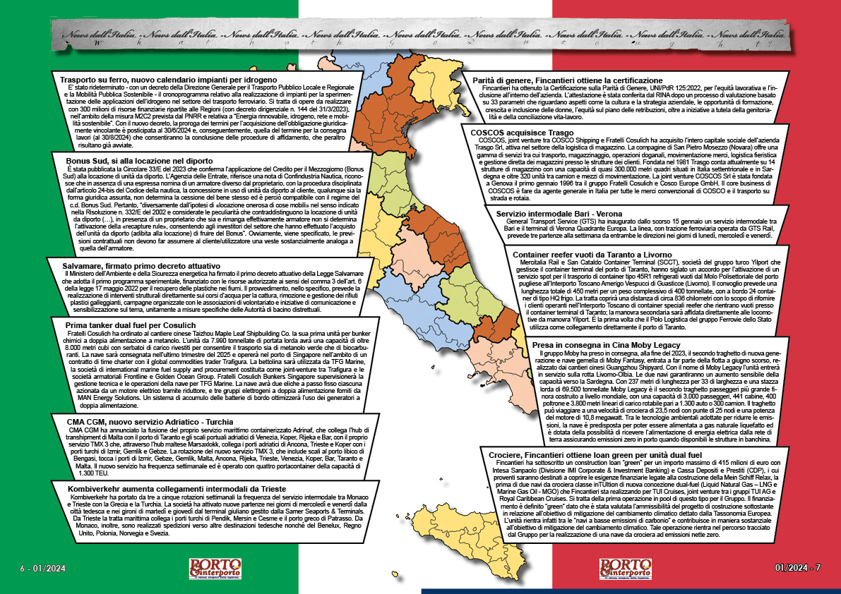 GENNAIO 2024 PAG. 6 - NEWS DALl'ITALIA