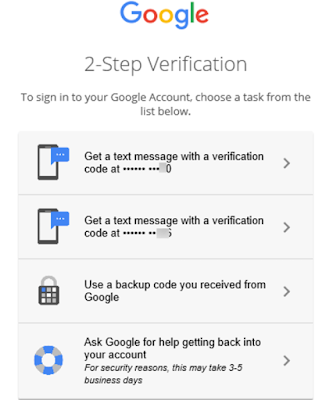 google sms verification