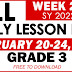 GRADE 3 DAILY LESSON LOG (Quarter 3: WEEK 2) FEB. 20-24, 2023