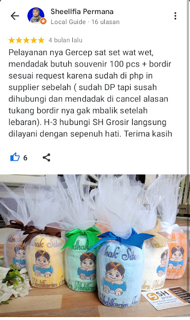 Souvenir Tedak Siten - SH GROSIR Testimoni