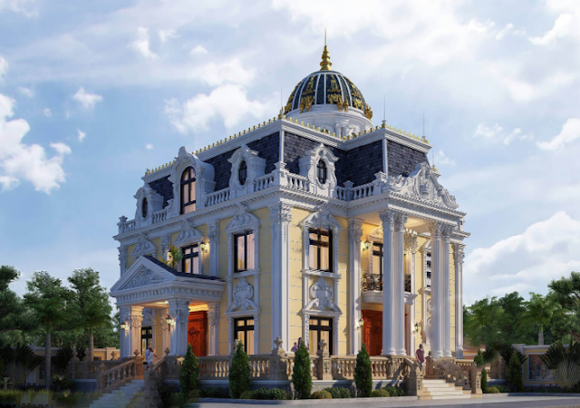Phong cách thiết kế kiến trúc Pháp tại Ninh Bình