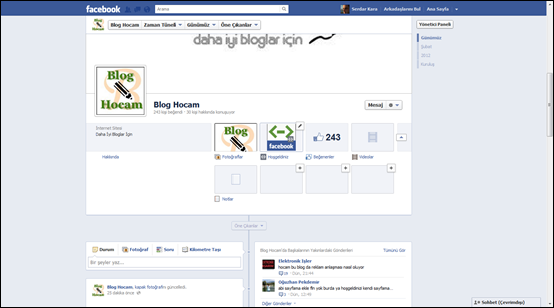 Facebook Sayfalar İçin Zaman Tüneli