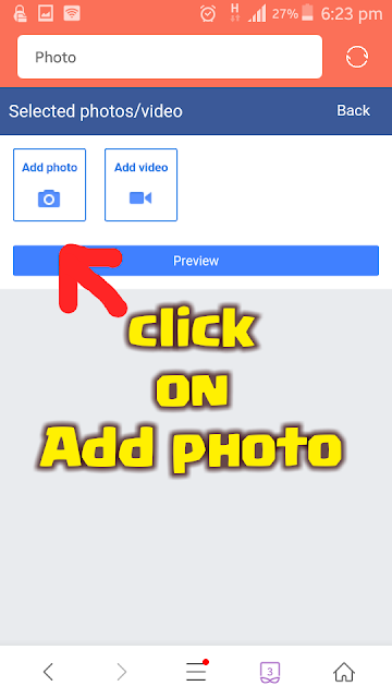 click on add photo