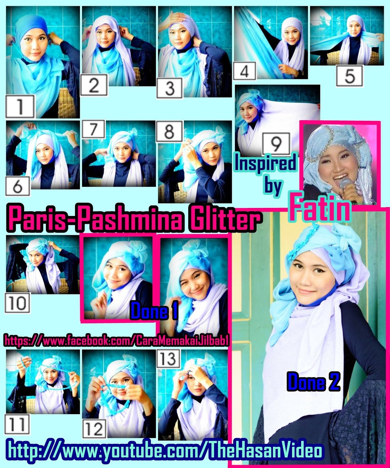 Tutorial Jilbab Untuk Hijaber Indonesia  Pashmina