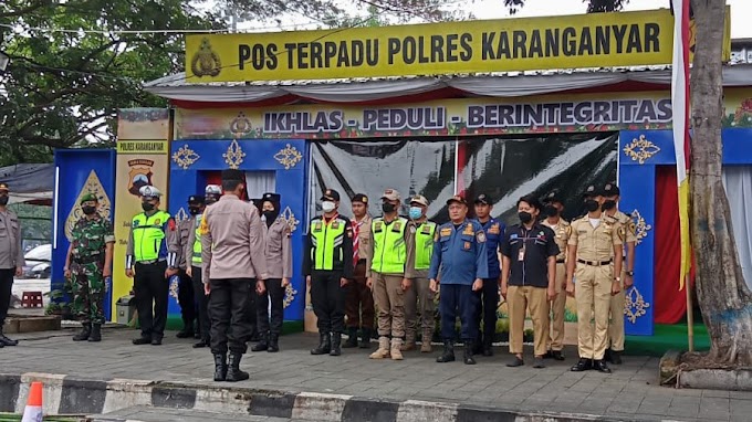 Membantu PAM OPS Lilin Candi POLRES Karanganyar hari ke 2