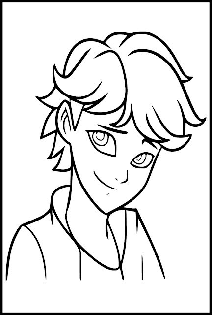 Adrien Agreste Coloring Pages