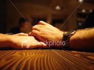 couple holding hands