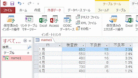 リンクテーブルが作成されました