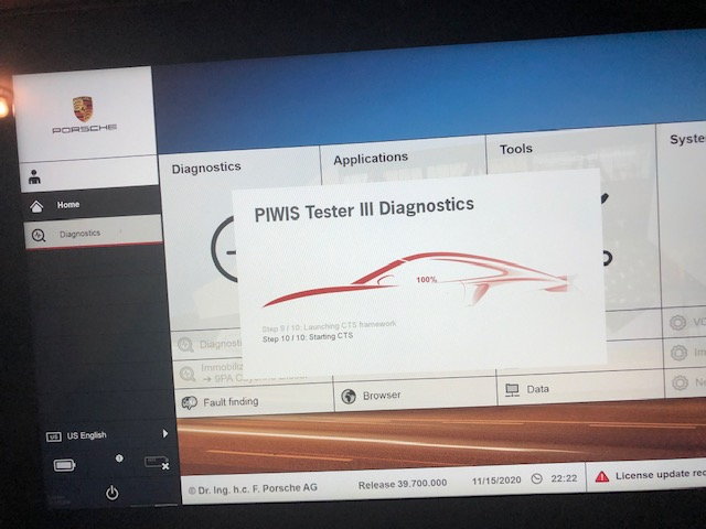 VXDIAG PIWIS III Update Porsche Battery 3