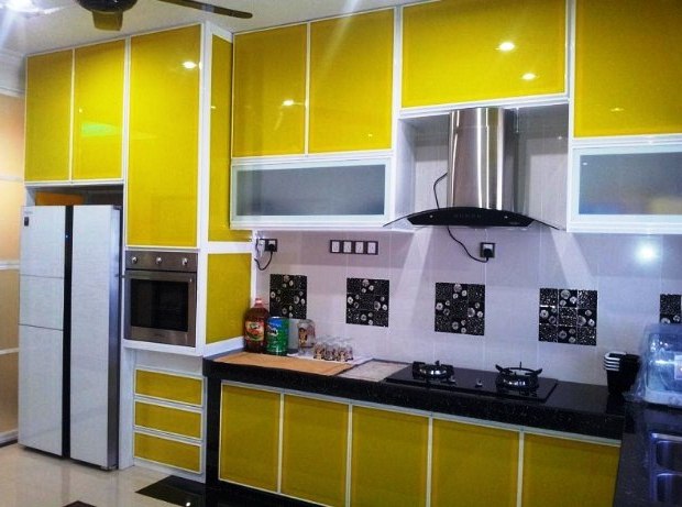 50 kabinet dapur minimalis dari kayu aluminium modern 