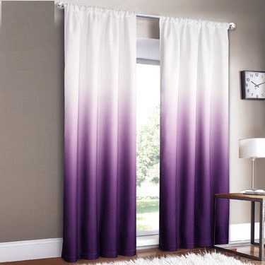 purple and grey curtains for bedroom