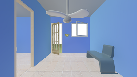 Casa modelada no 3ds max