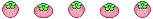 chubby fruit pixel art