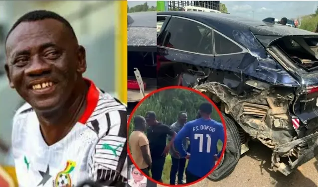 Ghanaian Star Akrobeto Escapes Serious Car Crash – Full Story