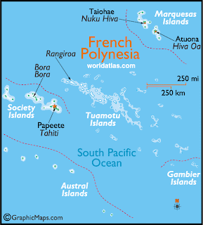 Map of the Society Islands.