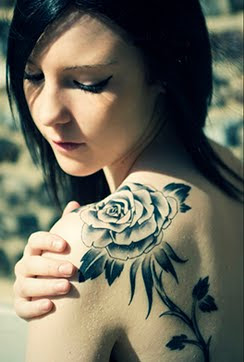 back Body Rose Flower Tattoos