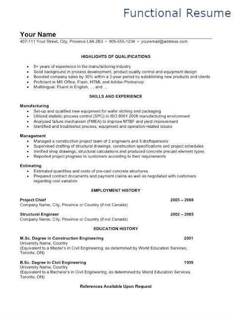 Sample-Functional-Resume