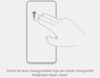 Cara screenshot hp vivo dengan tiga jari