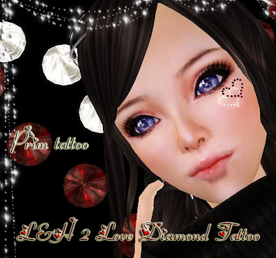 L&H Face Diamond Tattoo - NEW Product