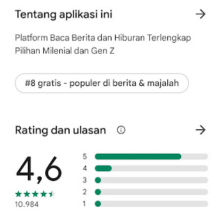 rating aplikasi IDN