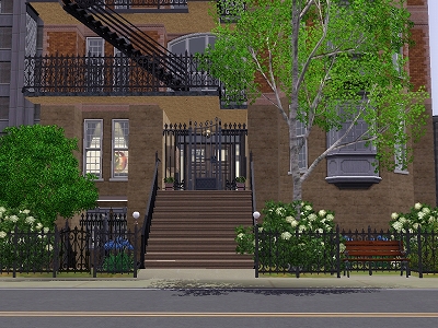 For Sims A Lone Brownstone