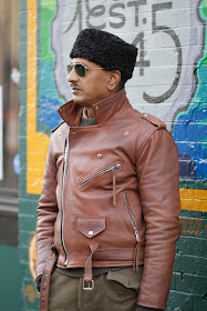 Ferdous Ahmed Comet Tavern leather jacket Seattle Street Style Steampunk Fashion it's my darlin'