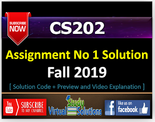 CS202 Assignment No 1 Solution Fall 2019 -  Front end Development