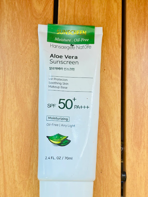 Hansaegee Nature Aloe Vera Sunscreen SPF50+ PAA++