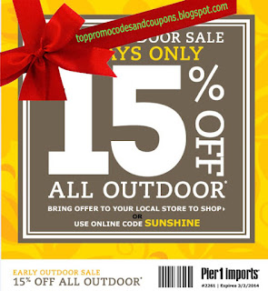 Free Printable Pier 1 Coupons