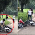 Viral Ditilang Polisi, Pemuda Rusak Motor Pacar Sendiri!