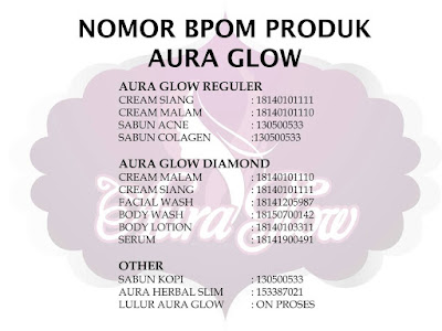 nomor bpom aura glow