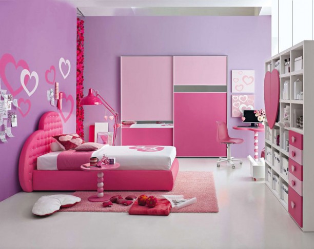 Painting Ideas for teenage girl pink bedroom photo
