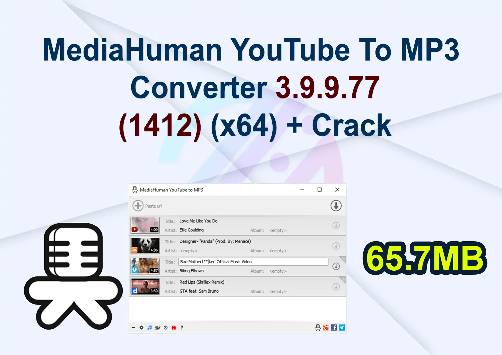 MediaHuman YouTube To MP3 Converter 3.9.9.77 (1412) (x64) + Crack