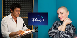 Nella foto Luca Laurenti e Arisa, doppieranno dei film per Disney+