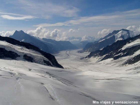 Glaciar Aletsch, Jungfrau, Suiza