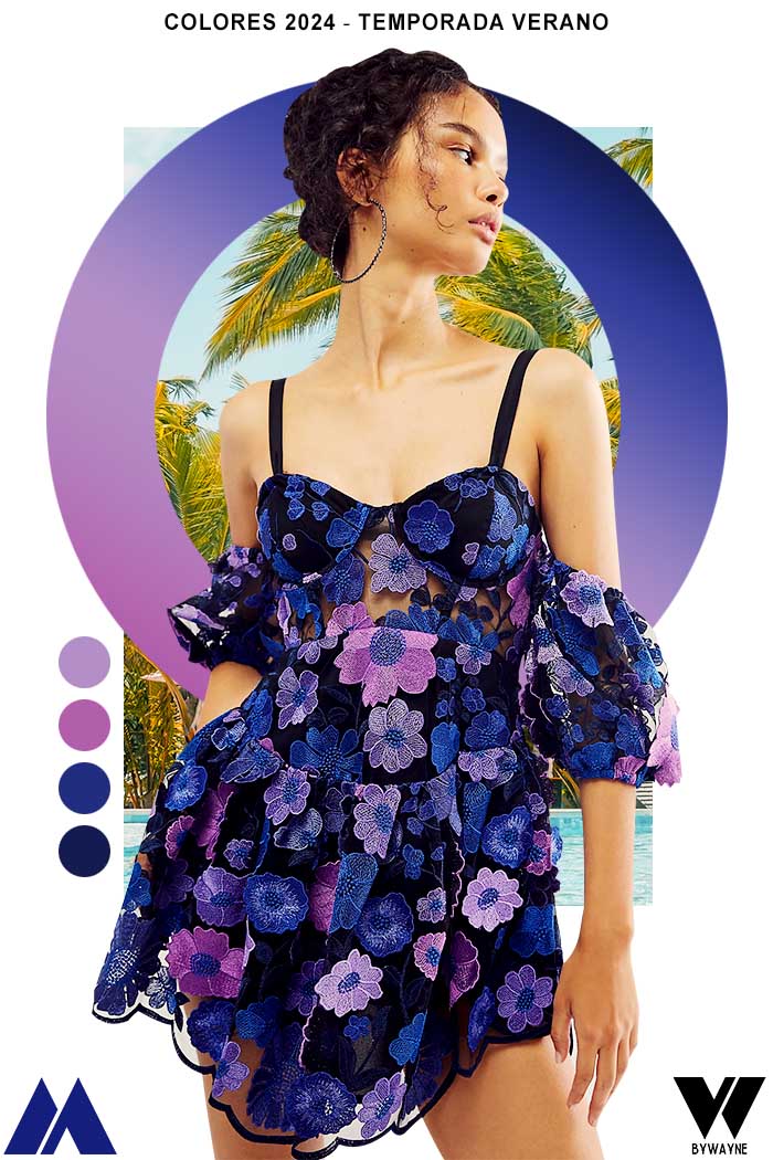 azul violeta lila lavanda colores de moda verano 2024