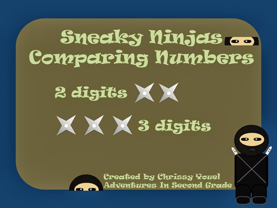 http://www.teacherspayteachers.com/Product/Sneaky-Ninjas-Comparing-Numbers-1067958