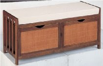 Island Collection Bench with 2 Drawers