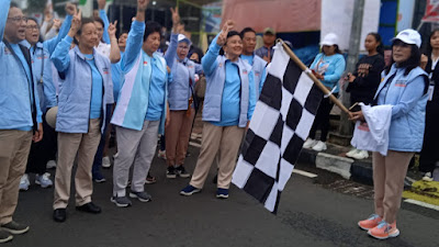 Ribuan Pendukung Prabowo - Gibran Kota Batu ikuti Jalan Sehat Gemoy