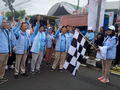 Ribuan Pendukung Prabowo - Gibran Kota Batu ikuti Jalan Sehat Gemoy