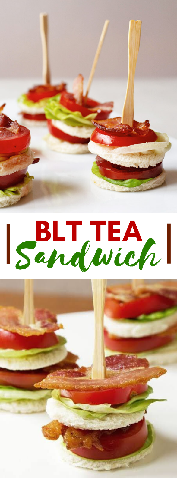 Mini BLT (Bacon, Lettuce, Tomato) Sandwiches with Japanese Mayo #appetizers #partyrecipes