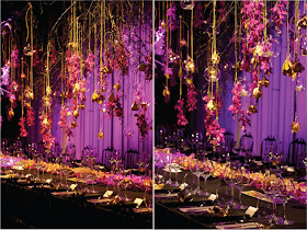 Suspended Wedding Centerpieces + Floral Chandeliers - Belle the 