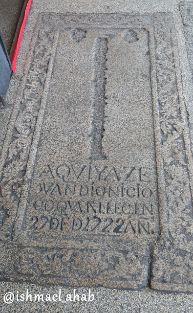 Tombstone of Juan Dionicio Coqua at the doors of Binondo Church