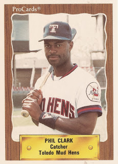 Phil Clark 1990 Toledo Mud Hens card