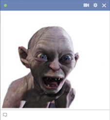 Gollum Emoticon for Facebook Chat