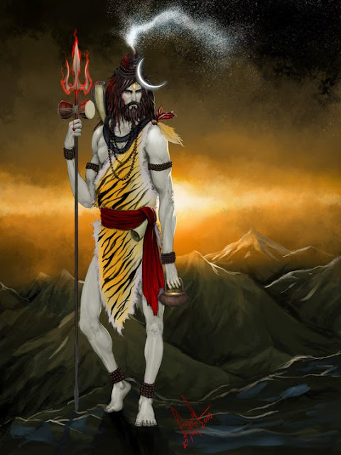 Lord Shiva Ganga at Head