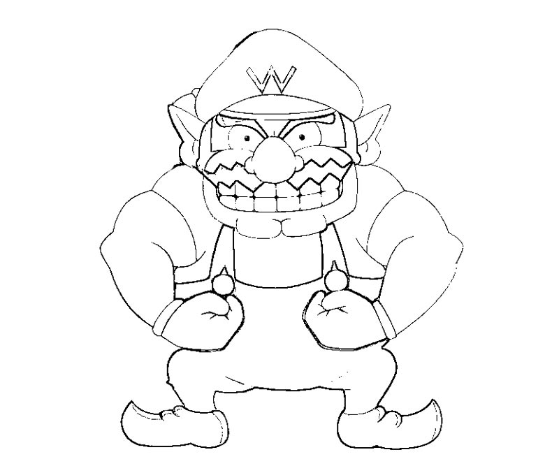 Wario Coloring Coloring Pages