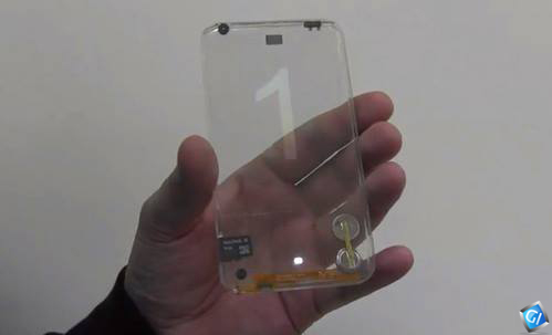 Transparent Glass Smartphone