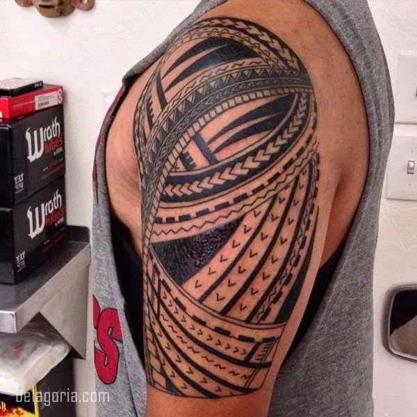 Imagen de un Tatuaje tribal para hombre